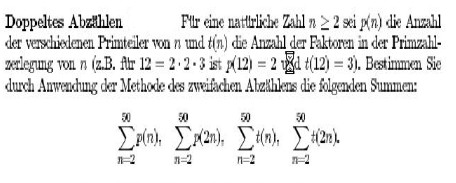 doppeltes Abzhlen