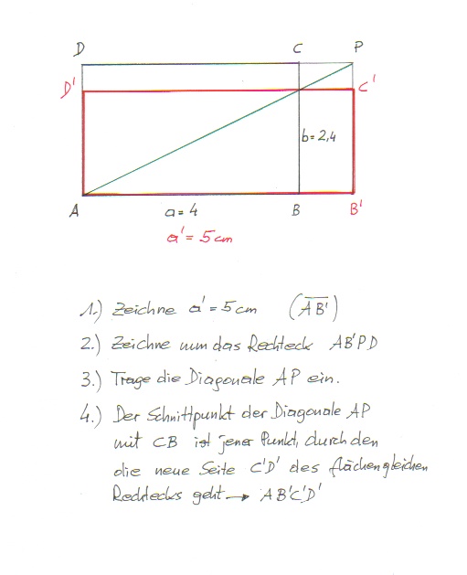 Flächengleiches Rechteck