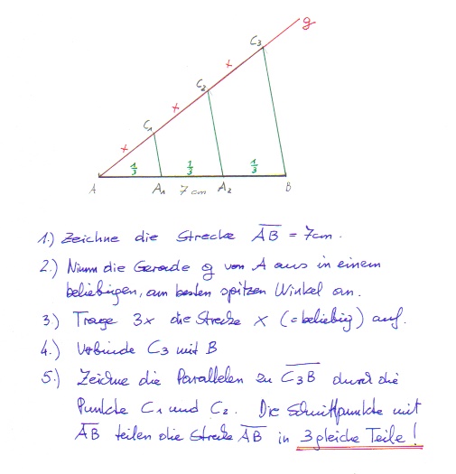 Streckenteilung