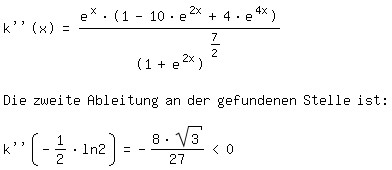 Krümmung max